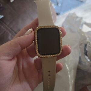 Apple Gold Smartwatch with Cream Band